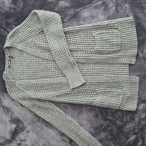 Grey women's cardigan, size medium